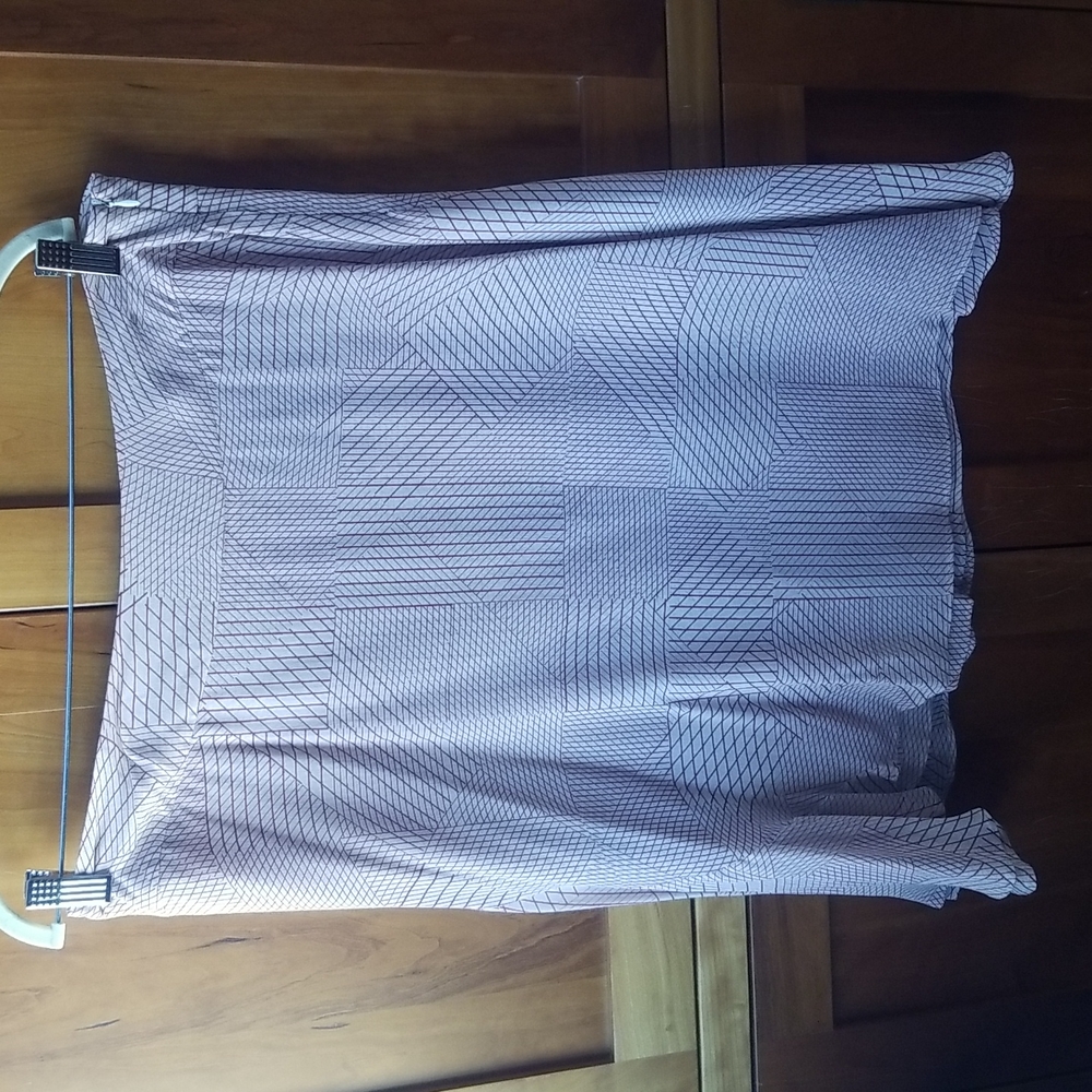 Winter Silks, silk chiffon, self lined princess style skirt, size 12